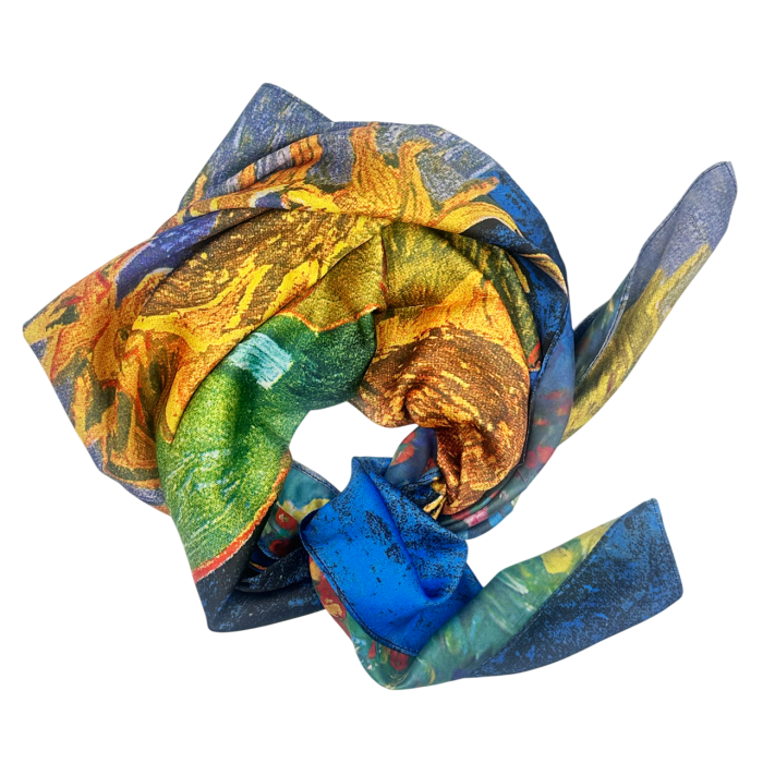 Esarfa dama SOLLER, Cu 2 fete, 70x70cm [5]