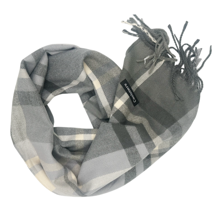 Esarfa ingusta Cashmere TERRY, Gri, 36x180cm [2]