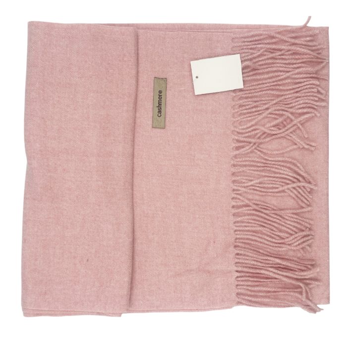 Esarfa ingusta cu franjuri Cashmere ROYAL, Roz [2]