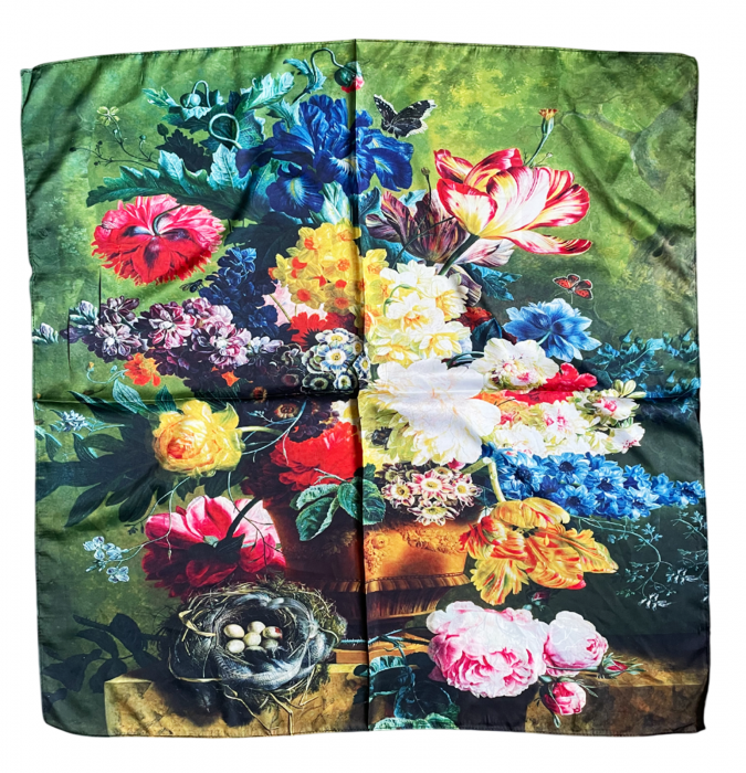 Esarfa matase ALEXIS cu 2 fete, 70x70cm [4]