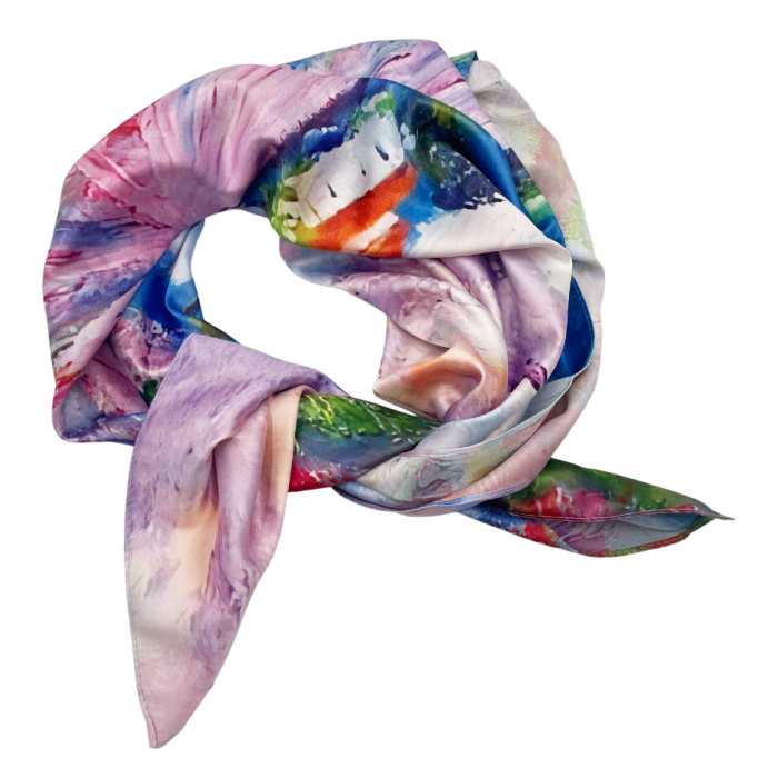 Esarfa matase INGRID cu 2 fete, 70x70cm [1]
