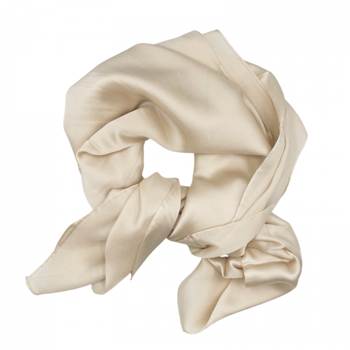 Esarfa matase ANGELIQUE, Bej, 80x170cm [2]