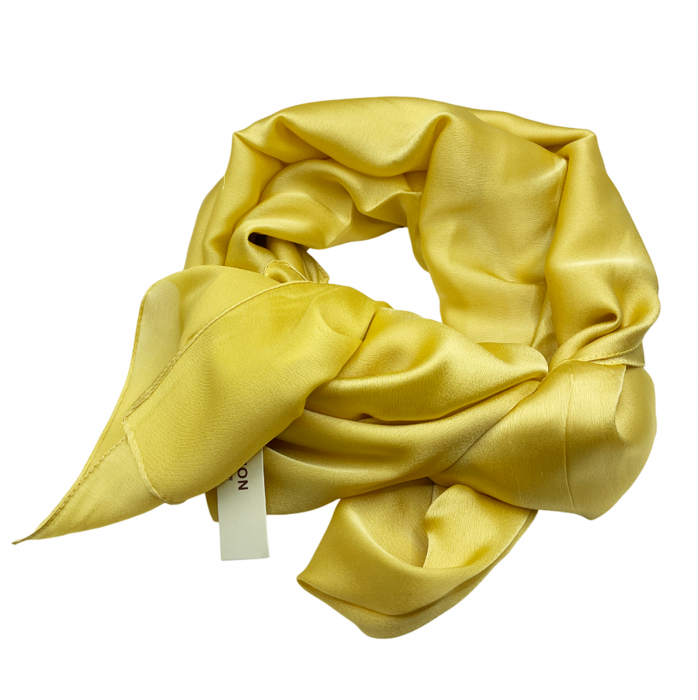 Esarfa matase ANGELIQUE, Galben, 80x170cm [2]