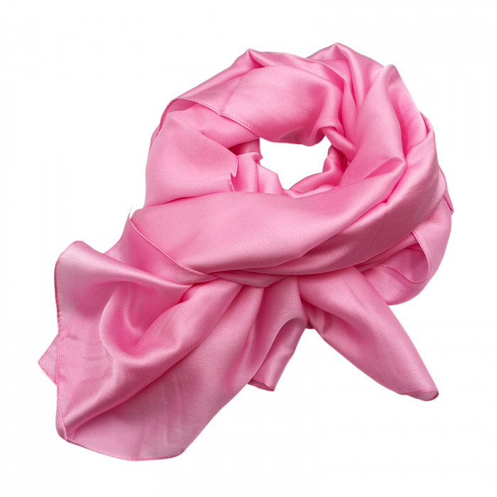 Esarfa matase ANGELIQUE, Roz, 80x170cm [2]