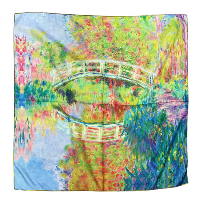 Esarfa matase JACINDA cu 2 fete, 70x70cm [2]