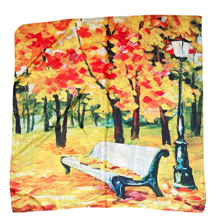 Esarfa matase CATERINA cu 2 fete, 70x70cm [2]