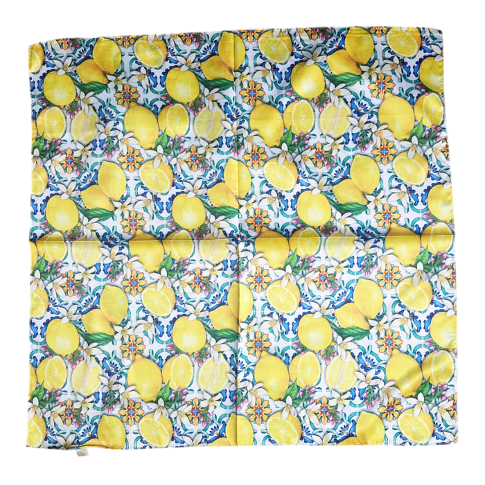 Esarfa matase LIMONE cu 2 fete, 70x70cm [4]