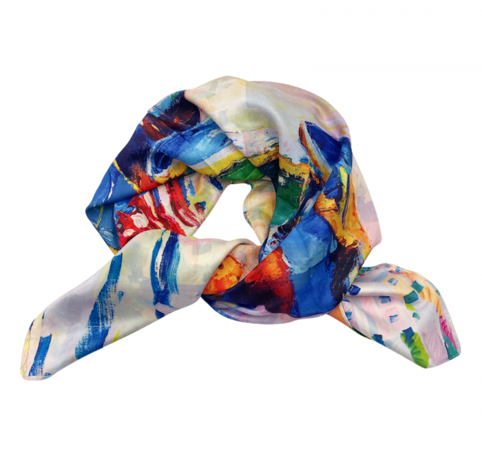 Esarfa matase CAPRI cu 2 fete, 70x70cm [2]