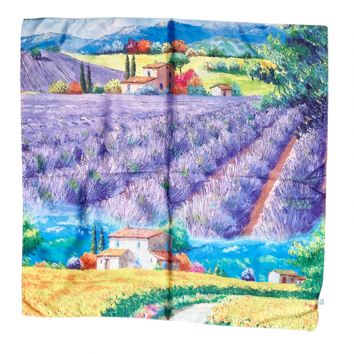 Esarfa matase ANOUK cu 2 fete, 70x70cm [2]