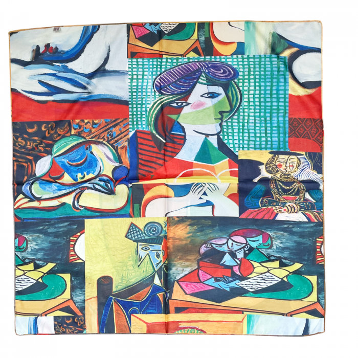 Esarfa matase CORINNE cu 2 fete, 70x70cm [3]