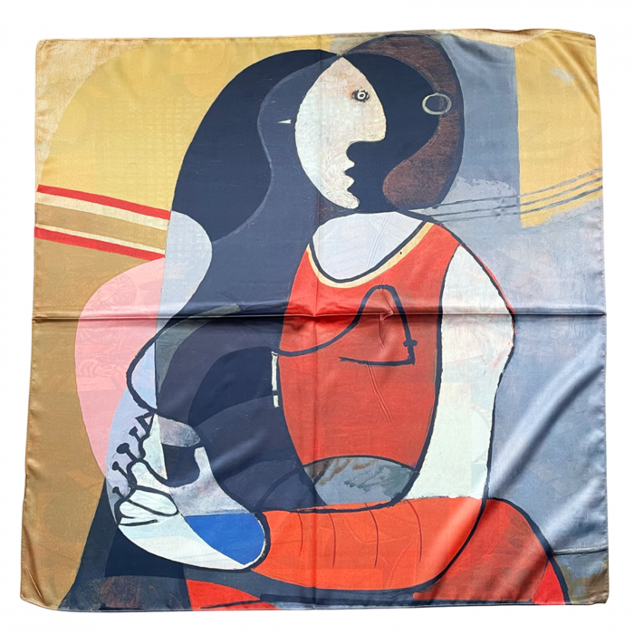 Esarfa matase CORINNE cu 2 fete, 70x70cm [4]
