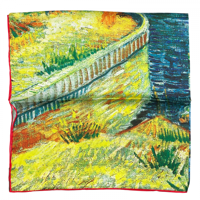 Esarfa matase PONTE VECCHIO, 85x85cm [4]
