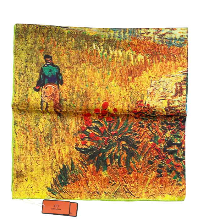 Esarfa matase PROVENCE, 85x85cm [5]