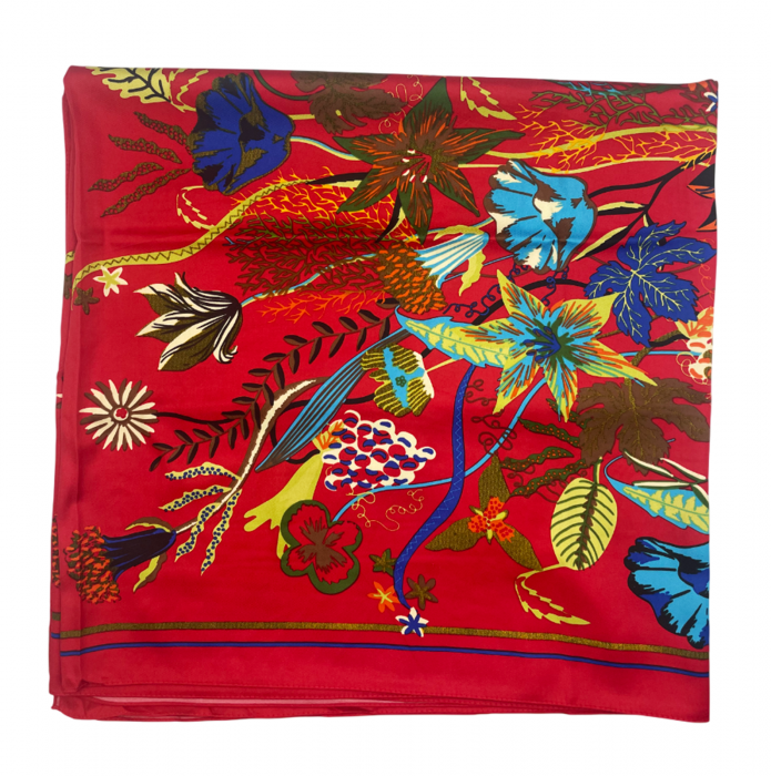 Esarfa matase KELLY, Rosu, 90x170cm [2]