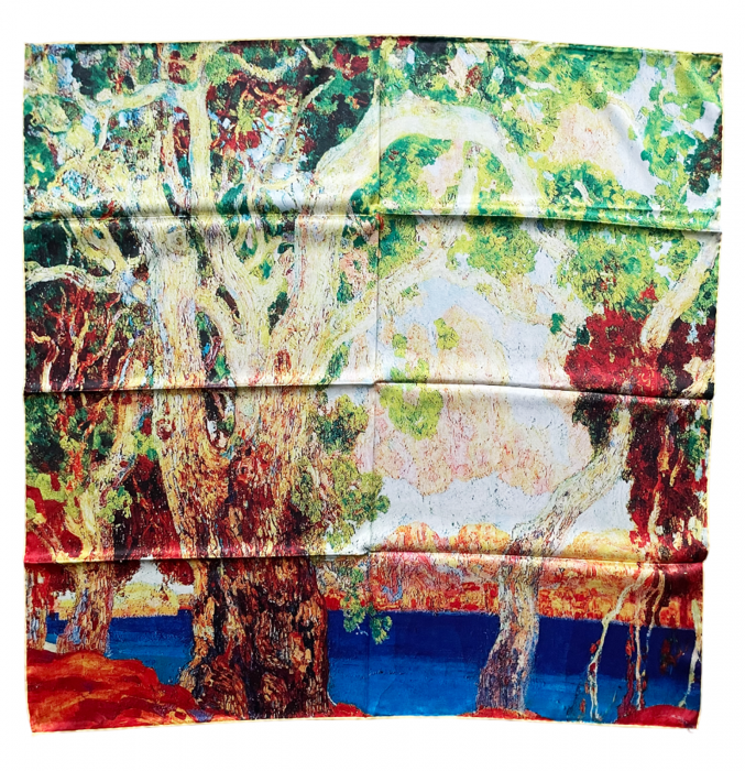 Esarfa matase PINS DE FORMENTOR, 85x85cm [1]