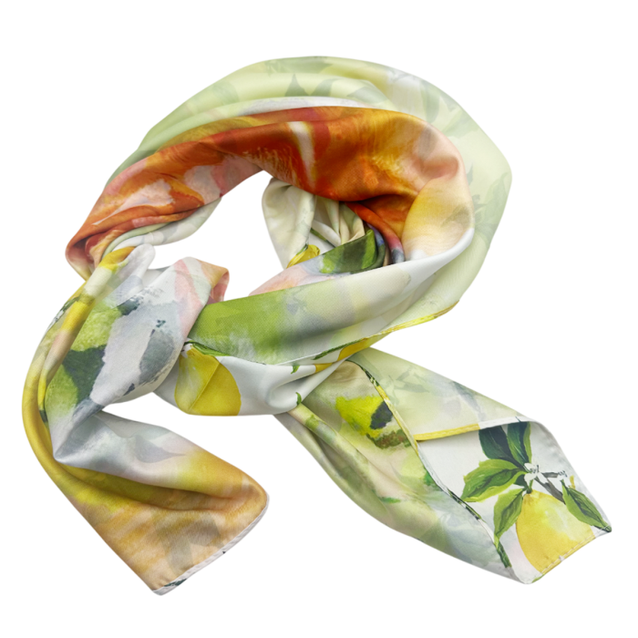 Esarfa matase LIMONE CAPRI cu 2 fete, 70x70cm [2]