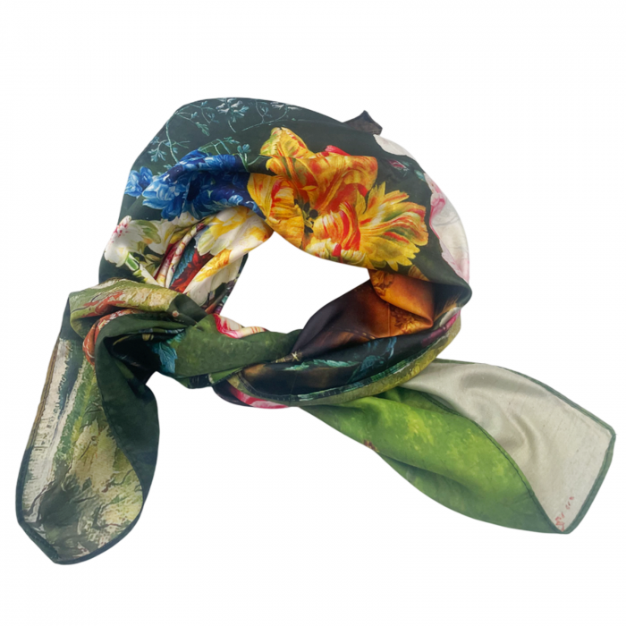 Esarfa matase ALEXIS cu 2 fete, 70x70cm [2]