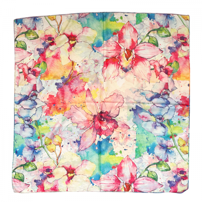 Esarfa matase GIULIA cu 2 fete, 70x70cm [4]