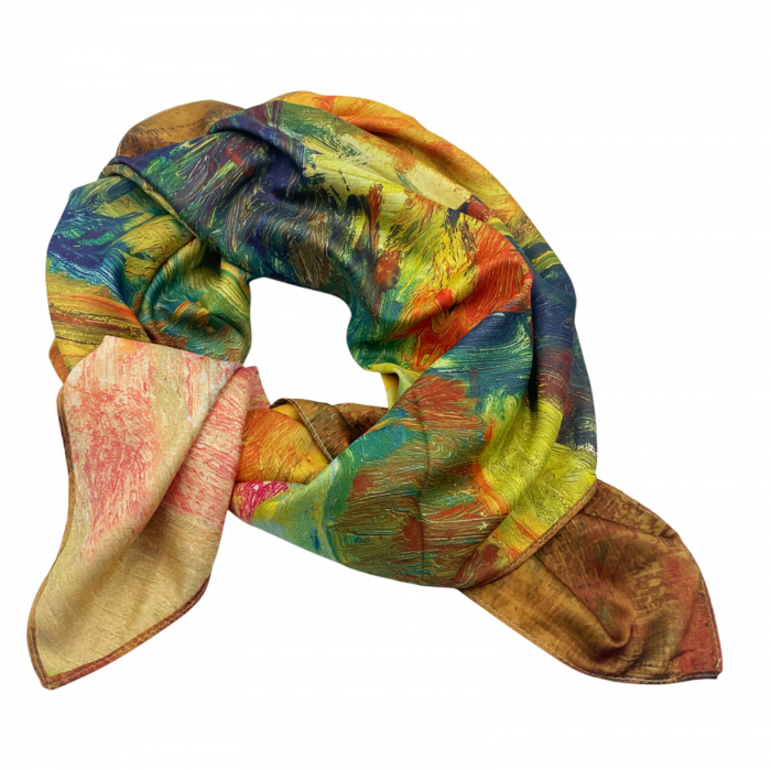 Esarfa matase LUCREZIA cu 2 fete, 70x70cm [2]