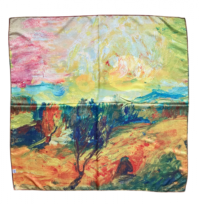 Esarfa matase LUCREZIA cu 2 fete, 70x70cm [4]