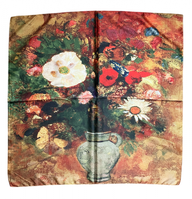 Esarfa matase LUCREZIA cu 2 fete, 70x70cm [3]
