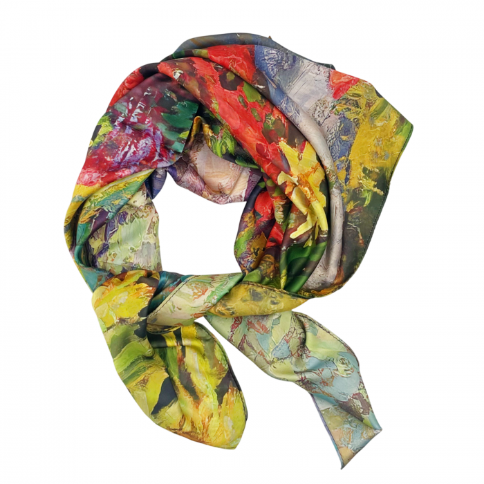 Esarfa matase BEATRICE cu 2 fete, 70x70cm [3]