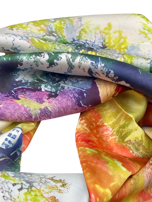 Esarfa matase CARLITA, Multicolor, 70x70cm [3]