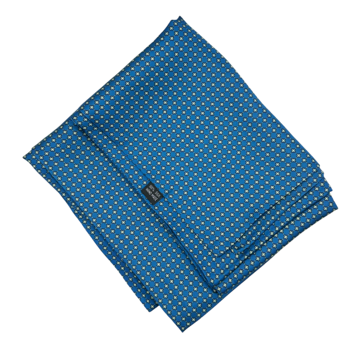 Esarfa matase - pentru barbati - CLAUDIO, Albastru [2]