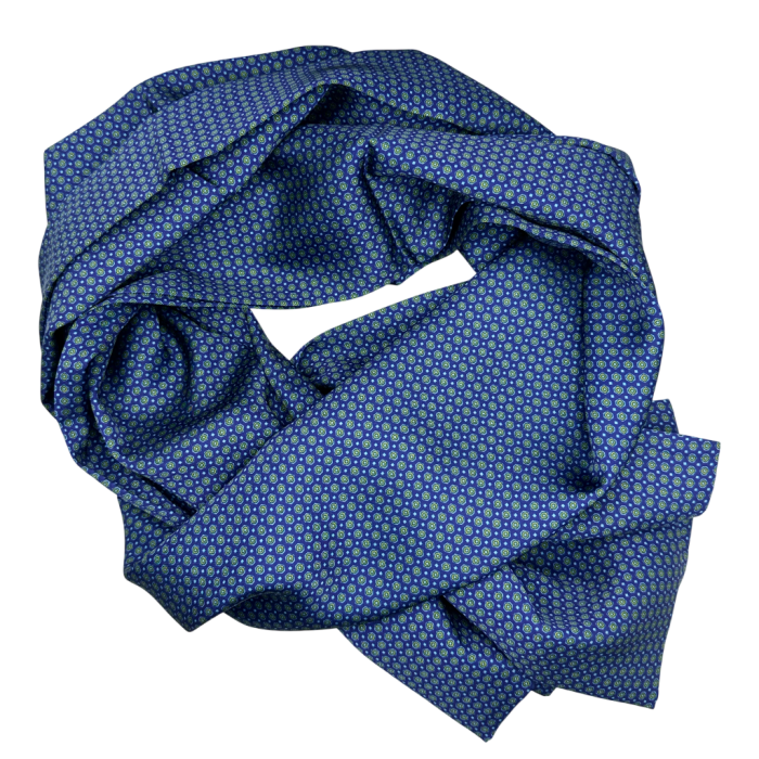 Esarfa matase - pentru barbati - LEONARDO, Albastru [1]