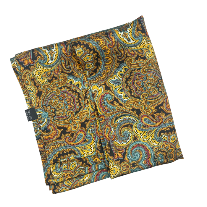 Esarfa matase - pentru barbati - LORENZO, Auriu [2]