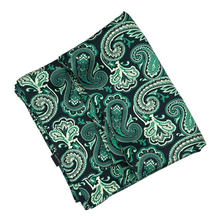 Esarfa matase - pentru barbati - TOTO, Verde [2]