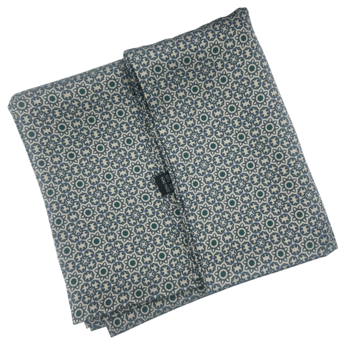 Esarfa matase - pentru barbati - RICARDO, Gri Verzui, 30x160cm [2]