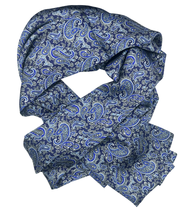 Esarfa matase - pentru barbati - SERGIO, Bleumarin [1]