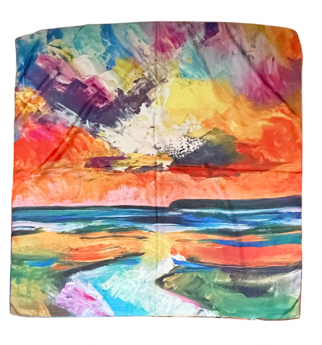 Esarfa matase PHOEBE cu 2 fete, 70x70cm [6]