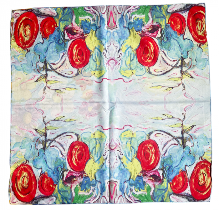 Esarfa matase SUNNY cu 2 fete, 70x70cm [3]