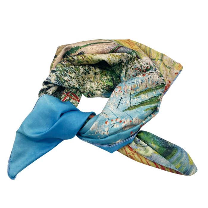 Esarfa matase SEASCAPE cu 2 fete, 70x70cm [2]