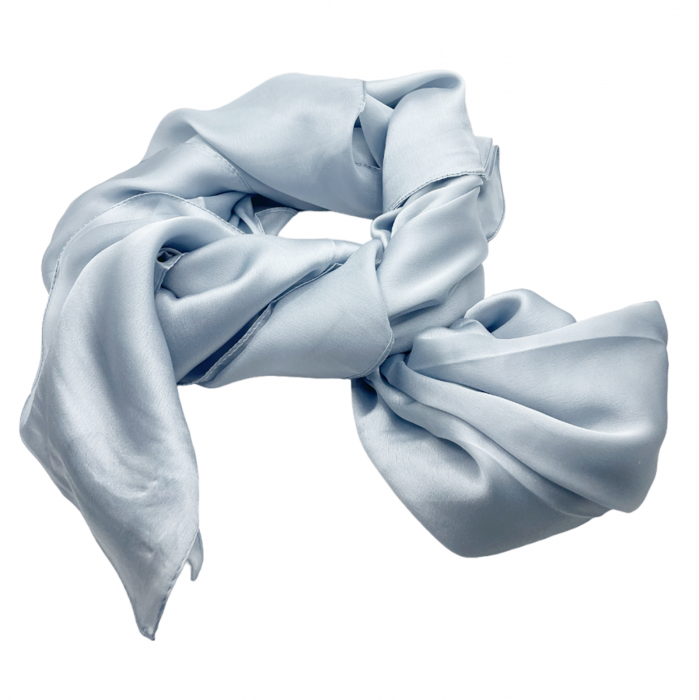 Esarfa matase ANGELIQUE, Bleu pastel, 80x170cm [2]