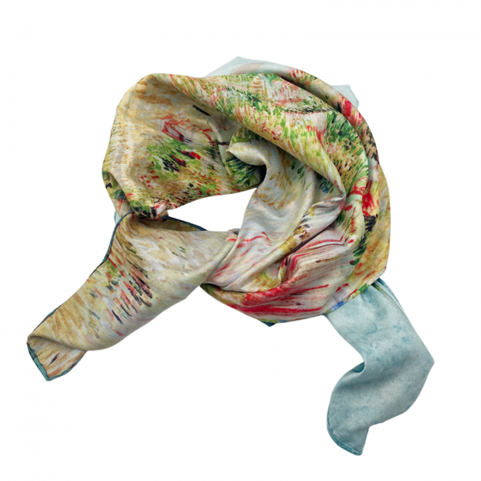 Esarfa matase ITALY cu 2 fete, 70x70cm [2]