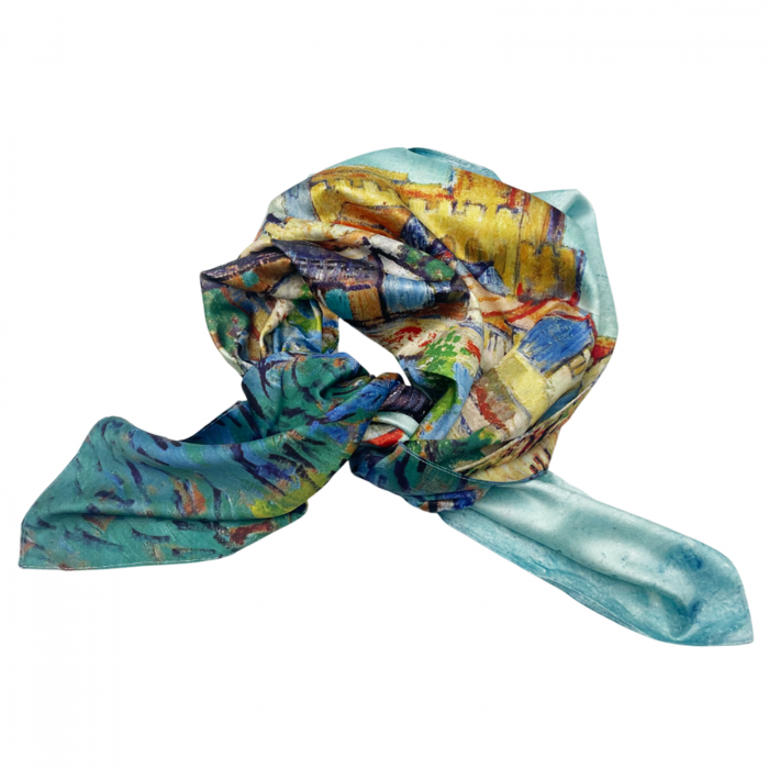 Esarfa matase ITALY cu 2 fete, 70x70cm [1]