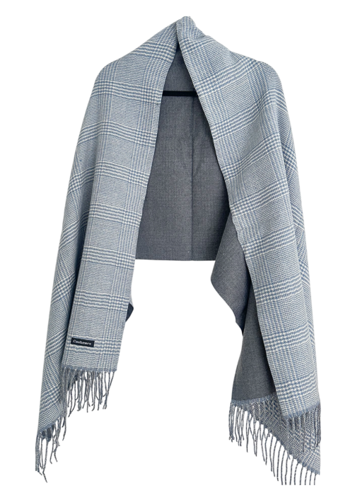 Esarfa reversibila in carouri LONDON CHECK - gri [3]