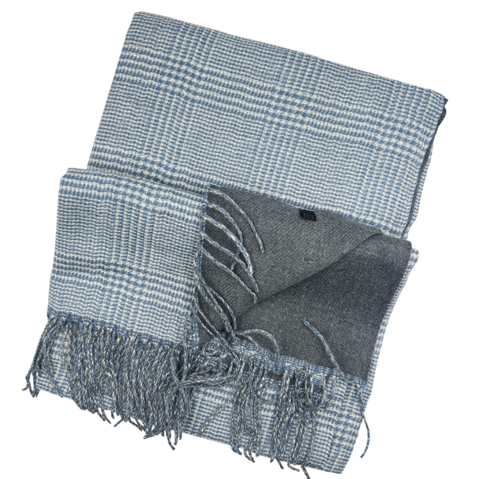 Esarfa reversibila in carouri LONDON CHECK - gri [2]