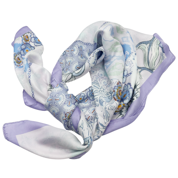 Esarfa satin ALICE, Lila, 70x70cm [1]