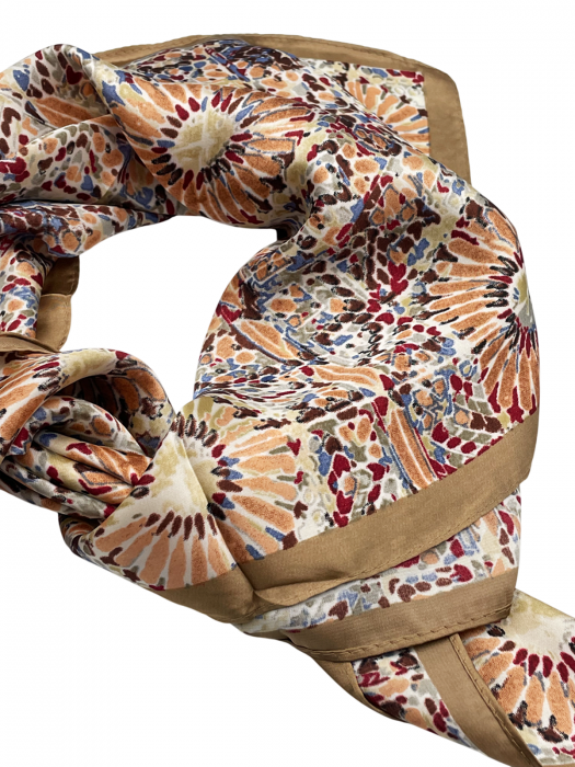 Esarfa satin ADELE, Maro, 70x70cm [2]