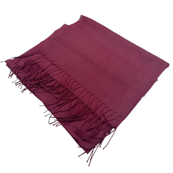 Esarfa uni subtire CASHMERE EMILY, Burgundy, 70x180cm [2]