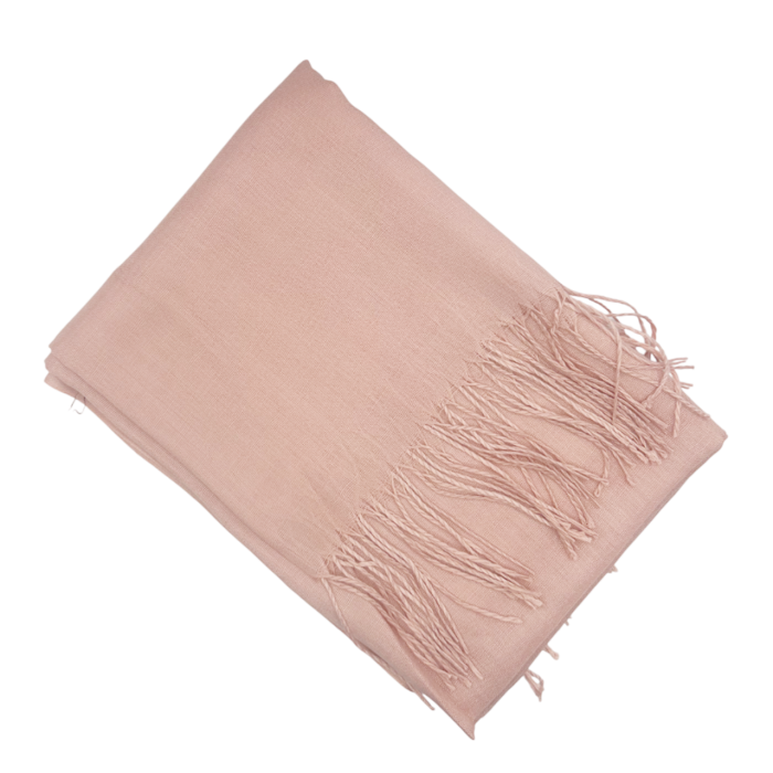 Esarfa uni subtire CASHMERE EMILY, Roz pal, 70x180cm [2]
