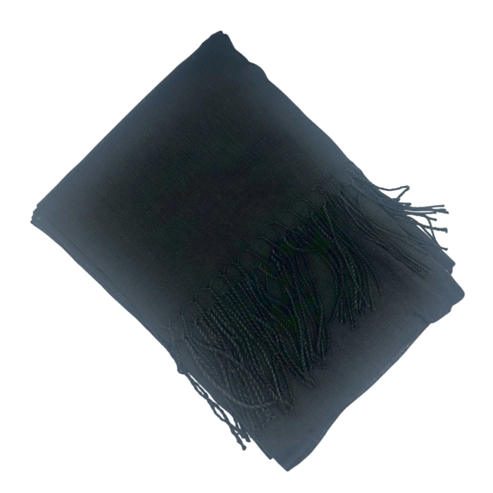 Esarfa uni subtire CASHMERE EMILY, Negru, 70x180cm [2]