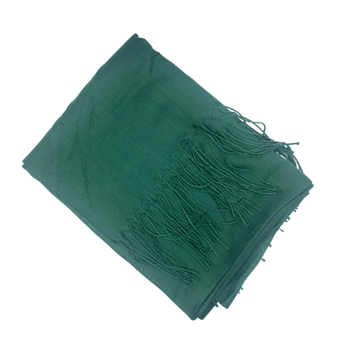 Esarfa uni subtire CASHMERE EMILY, Verde, 70x180cm [2]