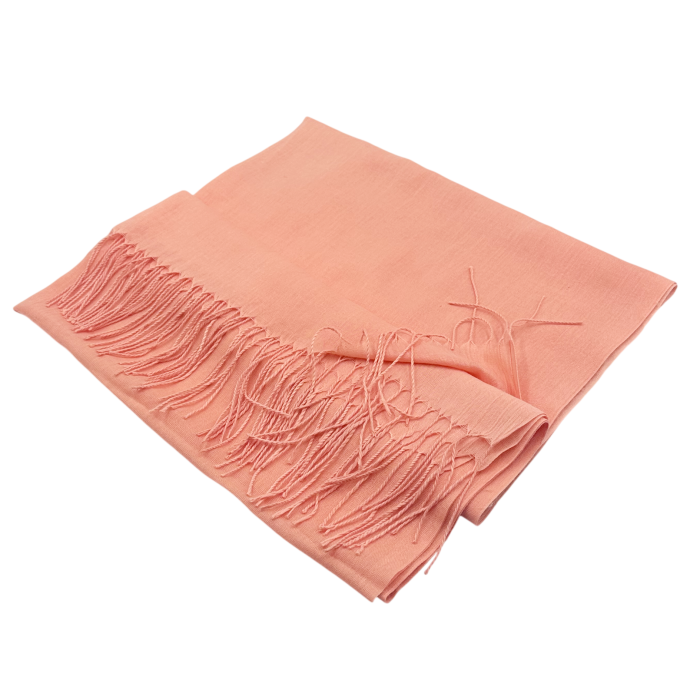 Esarfa Portocalie cu Franjuri – Accesoriu Elegant [2]
