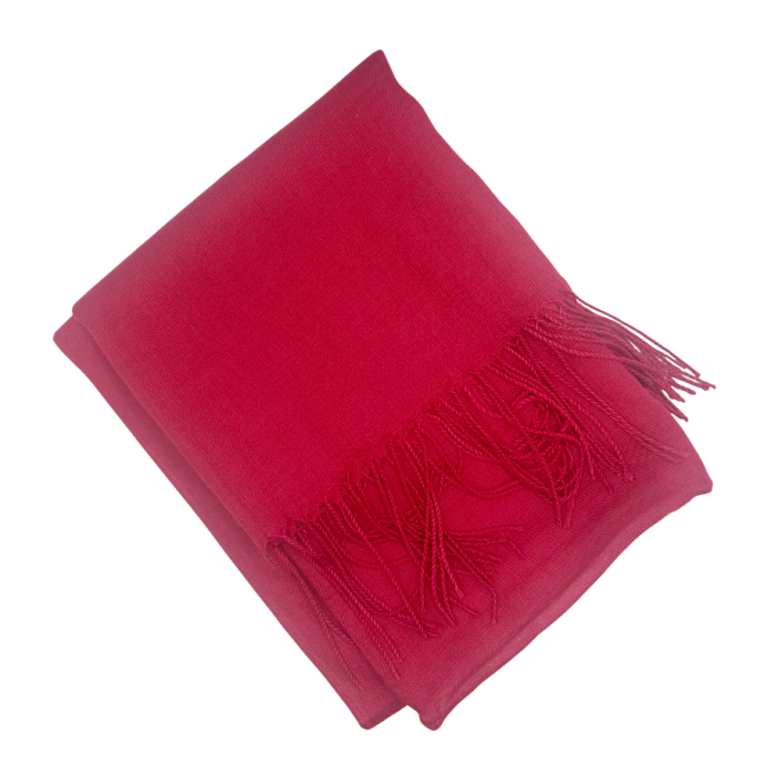 Esarfa uni subtire CASHMERE EMILY, Rosu, 70x180cm [2]