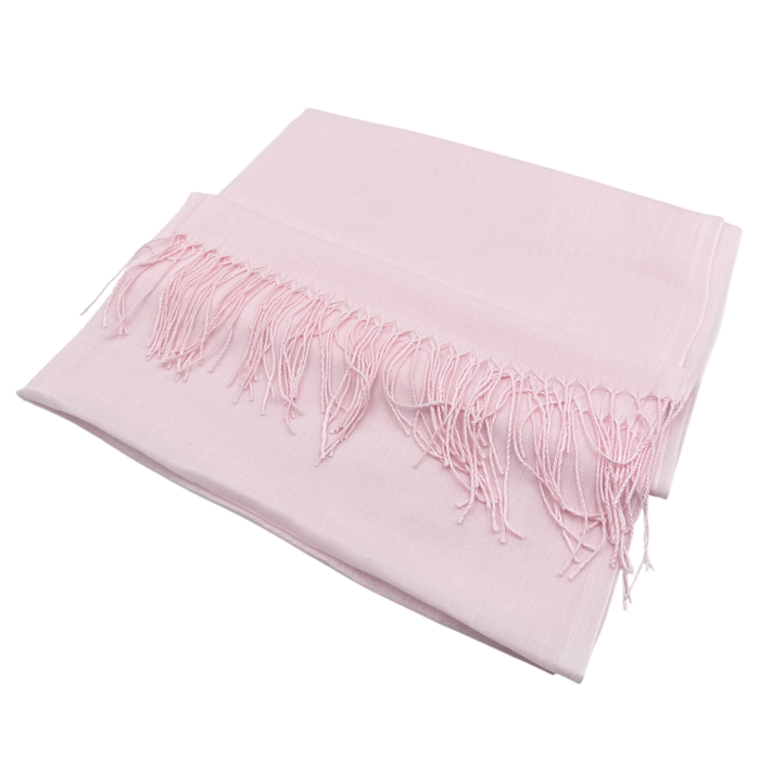 Esarfa Roz cu Franjuri – Accesoriu Elegant pentru Tinute Rafinate [2]